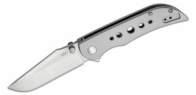 CRKT CR-6135 Oxcart Silver kapesní nůž 7,8 cm, celoocelový
