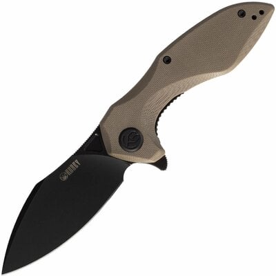 Kubey KU236I Noble Nest kapesní nůž 8 cm, Dark Stonewash, hnědá Tan, G10