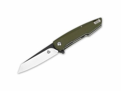 QSP Knife QS108-B Phoenix Green vreckový nôž 9,5 cm, satin/čierna, zelená, G10