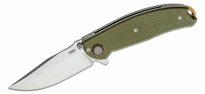 CRKT CR-2471 Butte vreckový nôž s asistenciou 8,5 cm, Stonewash, zelená, G10