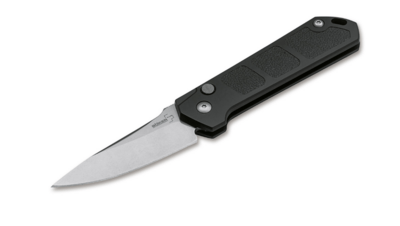 Böker Plus 01BO950 KIHON AUTO STONEWASH automatický nôž 8 cm, Stonewash, čierna, hliník, spona