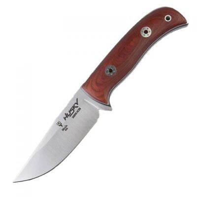 Muela HUSKY-11RM.D outdoorový nôž 11 cm, RWL34, drevo Pakka, kožené puzdro