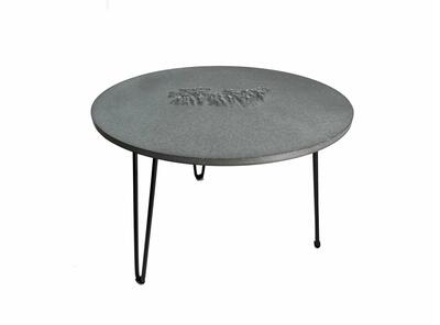 LC-D3-TG Luma Concrete Table – Dark Grey, Tatry Relief, Glow