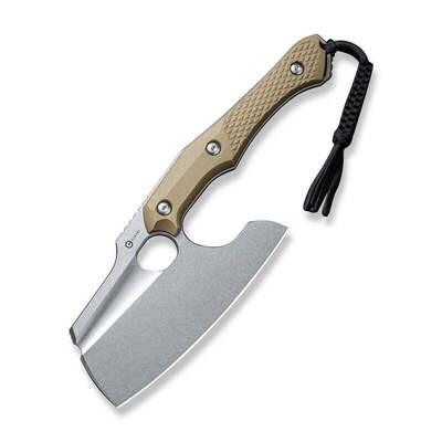 CIVIVI C21041-3 Aratra kültéri késvágó/balta 18,6 cm, Stonewash, barna Tan, G10, hüvely