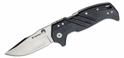 Cold Steel FL-35DPLC 3,5" ENGAGE Clip Point zsebkés 8,9 cm, fekete, G10