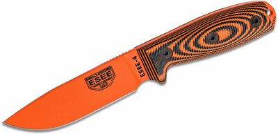 ESEE 4POR-006 ESEE 4 univerzální nůž 11,4 cm, celooranžový, G10, pouzdro plast