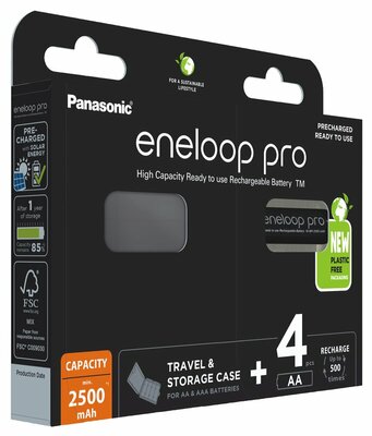 Panasonic Eneloop PRO EKO AA nabíjacie batérie 4ks (BK-3HCDEC4BE)