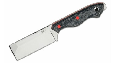 CRKT CR-4037 Razel™ Silver užitkový nůž 7,6 cm, černo-červená, Micarta, termoplastické pouzdro