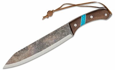 Condor CTK2827-10HC BLUE RIVER MACHETE mačeta 25,4 cm, orechové drevo, tyrkys, kožené puzdro