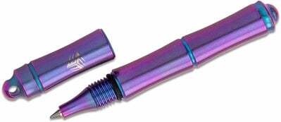 We Knife TP-04D Syrinx Pen Purple pero 8,7 cm, fialová, titan, černý inkoust