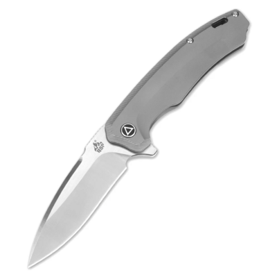 QSP Knife QS116-A II Woodpecker Titanium vreckový nôž 9,5 cm, šedá, titán