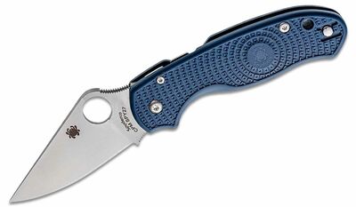 Spyderco C223PCBL Para 3 zsebkés 7,4 cm, szatén, kobaltkék, FRN