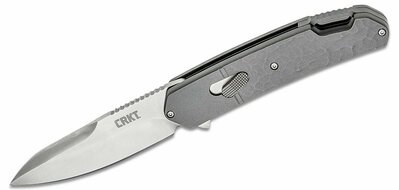 CRKT CR-K540GXP BONA FIDE™ SILVER vreckový nôž 9 cm, sivá, hliník