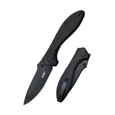 Kubey KU314O Ruckus Dark vreckový nôž 8,4 cm, celočierna, G10