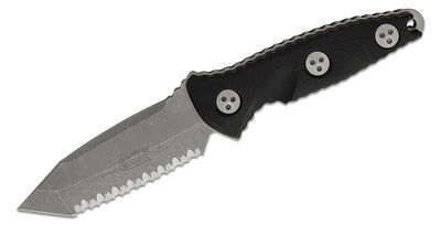 Microtech 114M-12AP Socom Alpha Mini Stonewash taktický nôž 9,5 cm, čierna, G10, puzdro kydex