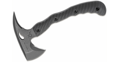 FOX Knives BF-735 Evolution Tomahawk Black sekera 7,5cm, černá, G10, kožené pouzdro, 515g