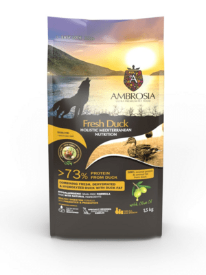 Ambrosia Fresh Duck krmivo pre psy - kačacie mäso 1,5kg