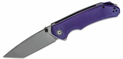 CIVIVI C2023A Brazen zsebkés 8,8 cm, Tanto, Gray Stonewash, lila, G10