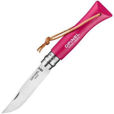 OPINEL 002201 VRI N°06 Bushwhacker Raspberry vreckový nôž 7 cm, ružová, drevo