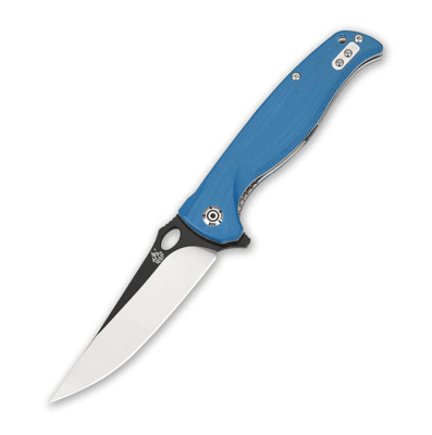 QSP Knife QS126-A Gavial Blue vreckový nôž 10,2 cm, satin - čierna, modrá, G10