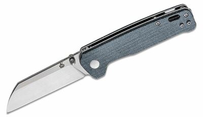 QSP Knife QS130-B Penguin Denim vreckový nôž 7,8 cm, modrá, Micarta 