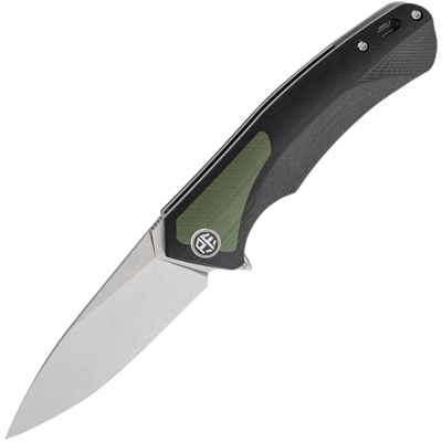 PF838GRW Petrified Fish PF838
Pub Stonewashed D2 Green G10 With Black G10