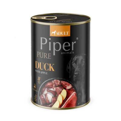 PIPER 11802474 PURE konzerva pre dospelé psy - kačacie mäso/jablko 400g