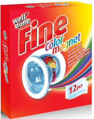 Well Done Fine obrúsky do práčky pohlcujúce farbu 12+ 6ks zdarma