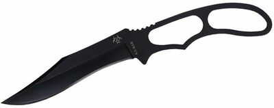 KA-BAR KB-5699BP ACHERON SKELETON KNIFE nůž na krk 7,9 cm, černá, celoocelový, pouzdro kydex