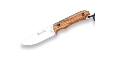 JOKER CO-104 AGUILA lovecký vnější nůž 10,5 cm, olivové dřevo, kožené pouzdro