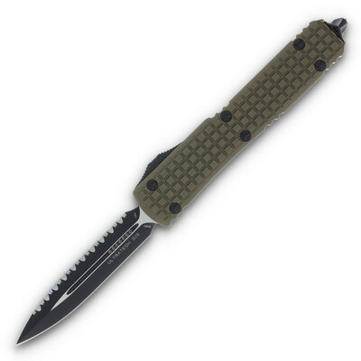 Microtech 122-3FRGTODS Ultratech OD Green automatický vreckový nôž 8,5 cm, čierna, zelená, hliník