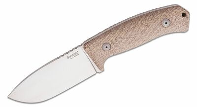 LionSteel M3 CVN lovecký nůž 10,5 cm, Satin, hnědá, Micarta, pouzdro Cordura