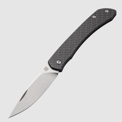 Artisan 1840P-CF Biome Carbon Fiber vreckový nôž 7,2 cm, Stonewash, uhlíkové vlákno