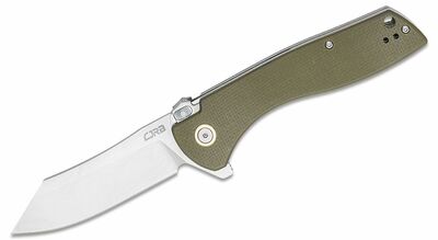 CJRB J1915-GN Kicker Green vreckový nôž 8,9 cm, Stonewash, zelená, G10