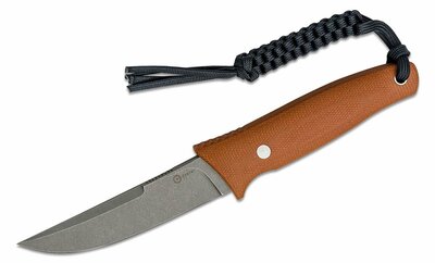 CIVIVI C19046-5 Tamashii pevný nôž 10,3 cm, Stonewash, hnedá, Micarta, puzdro Kydex