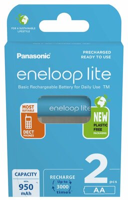 Panasonic Eneloop Lite AA 950mAh nabíjecí baterie 2ks (BK-3LCCE/2BE)