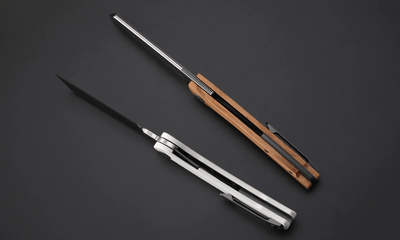 PFE04WW Petrified Fish PFE04
Scholar Stonewashed 154CM White G10