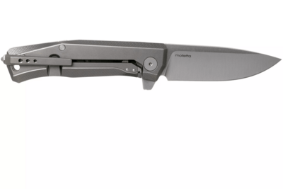 MT01 GY LionSteel Folding knife M390 blade, GREY Titanium handle