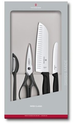 6.7133.4G Victorinox Swiss Classic Kitchen set 4 pieces black