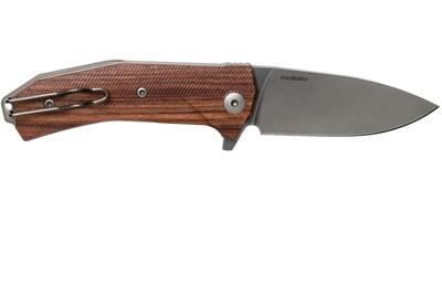 KUR ST LionSteel Liner Lock Sleipner Blade, SANTOS WOOD fogantyú, IKBS