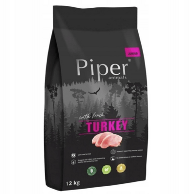 PIPER 25102123 DRY FOR JUNIOR DOG krmivo pro štěňata - krůtí maso 12 kg
