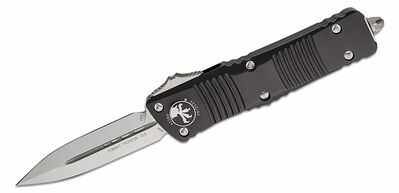 Microtech 142-10 Combat Troodon taktikai zsebkés 9,5 cm, Stonewash, fekete, alumínium