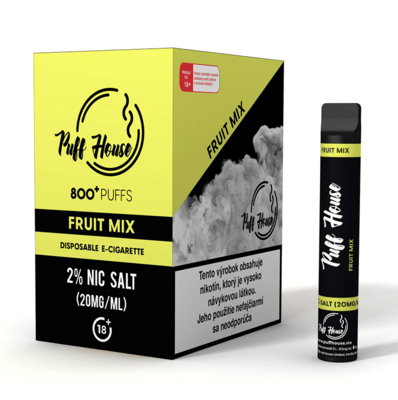 Puff House Fruit Mix Jednorazová e-cigareta, ovocná zmes 