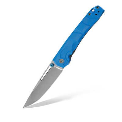 Petrified Fish PFP11BW Ripple vreckový nôž 9,6 cm, Stonewash, jasnomodrá, G10