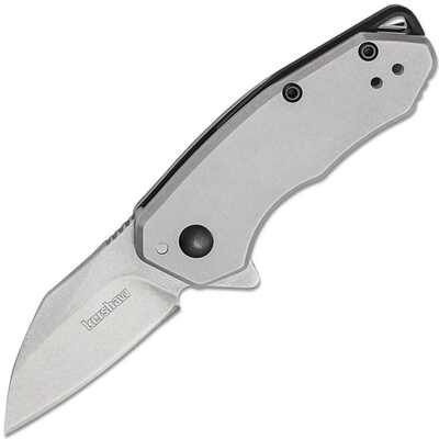 Kershaw K-1408 RATE zsebkés rásegítéssel 4,7 cm, Stonewash, acél