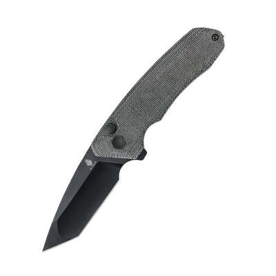 Kizer V4602C1 Mad Black kapesní nůž 8,4 cm, celočerná, Micarta