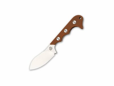 QSP Knife QS125-B Neckmuk Brown nôž na krk 7,3 cm, hnedá, G10, puzdro Kydex