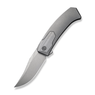 We Knife WE21015-4 Shuddan vreckový nôž 8,8 cm, Gray Stonewash, šedá, titán