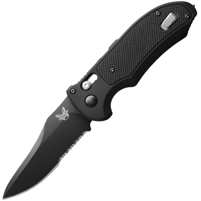 Benchmade 9170SBK AUTO TRIAGE automatický taktický nůž 9 cm, celočerná, hliník