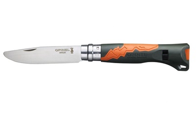 002151 OPINEL OPINEL VRI N ° 07 Outdoor Junior Khaki - dětský kapesní nůž s píšťalkou, khaki